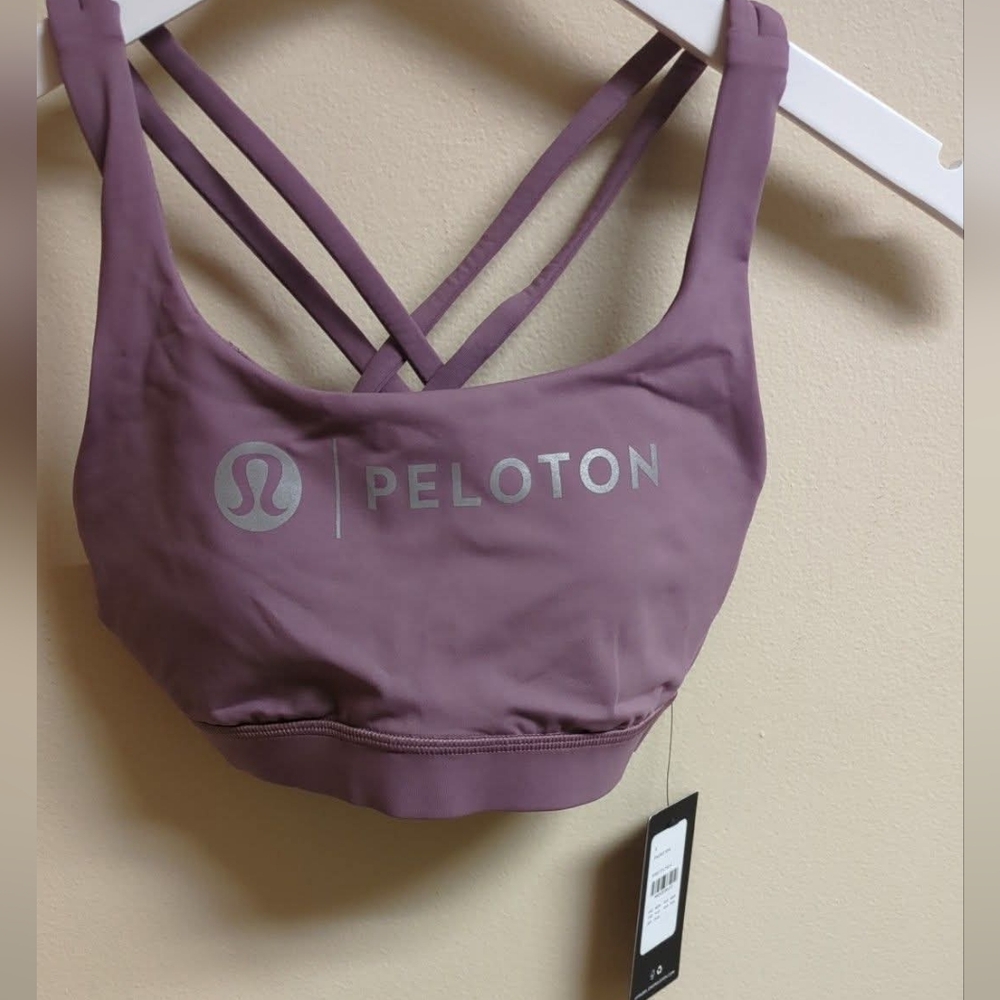 Lululemon Peloton Energy Purple Sports Bra Size 4 Nwt